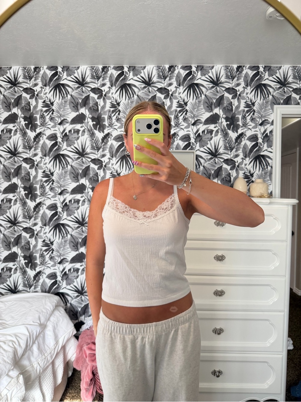 Brandy Melville  Lace-Trim Cami